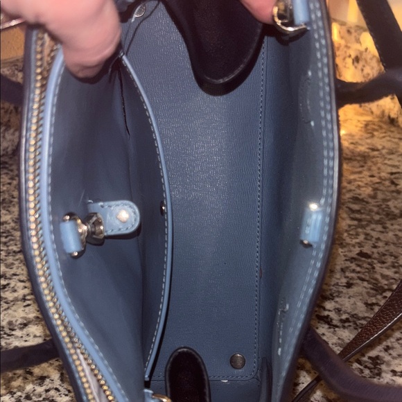 Kate Spade Navy and Cream Striped Satchel - Picture 6 of 7